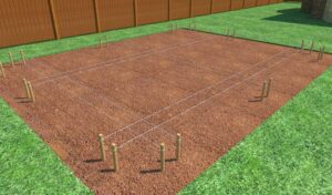 Разметка будущего фундамента