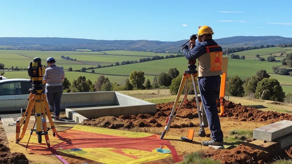 Разметка территории под строительство дома